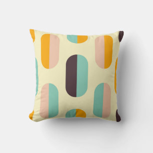 Nahtloses geometrisches Muster im Retro-Stil Kissen