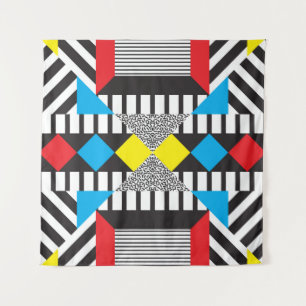Nahtloses geometrisches Muster in modernem abstrak Wandteppich