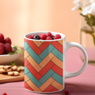 Nahtloses geometrisches Muster Kaffeetasse
