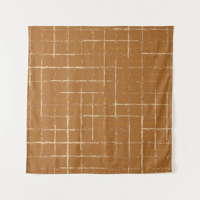 Nahtloses geometrisches Muster mit abstrakter Pins Wandteppich (Vorderseite)