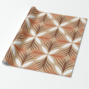 Nahtloses geometrisches Muster mit Blume Geschenkpapier