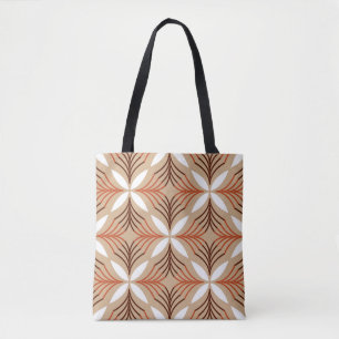 Nahtloses geometrisches Muster mit Blume Tasche