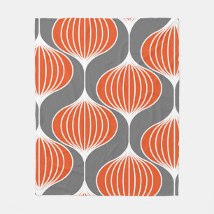Nahtloses geometrisches Muster mit gewellten Linie Fleecedecke