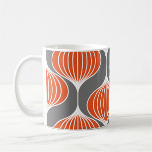 Nahtloses geometrisches Muster mit gewellten Linie Kaffeetasse