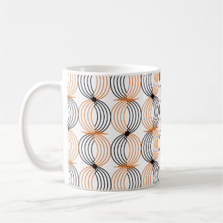Nahtloses geometrisches Muster mit gewellten Linie Kaffeetasse