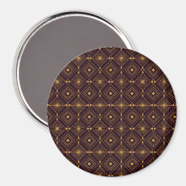 Nahtloses geometrisches Muster mit goldener Diaman Magnet