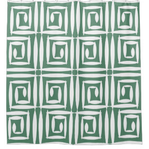 Nahtloses geometrisches Muster mit Polygone Duschvorhang
