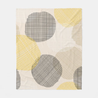 Nahtloses geometrisches Muster mit rosa Kreisen Fleecedecke