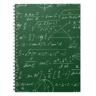 Nahtloses geometrisches Muster mit Trigonometrie Notizblock