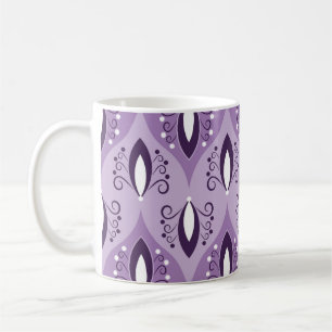Nahtloses geometrisches Muster mit Wirbel Kaffeetasse