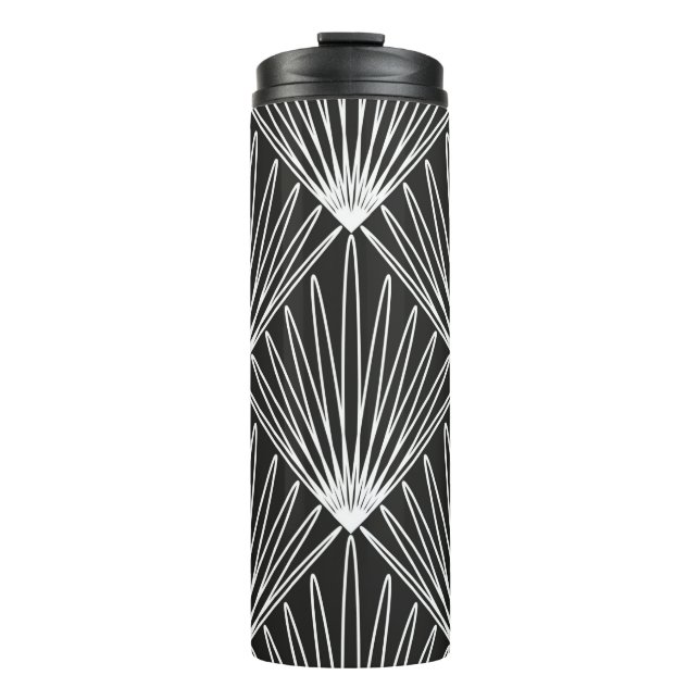 Nahtloses geometrisches Muster Thermosbecher (Vorderseite)