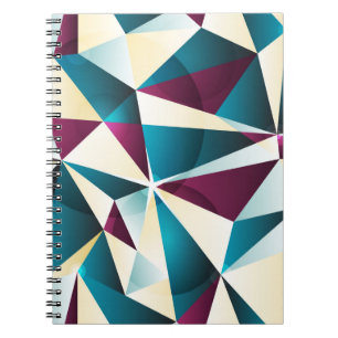 Nahtloses geometrisches Muster. Vintage Abbildung Notizblock