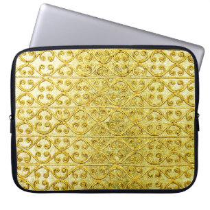 Nahtloses Gold Laptopschutzhülle