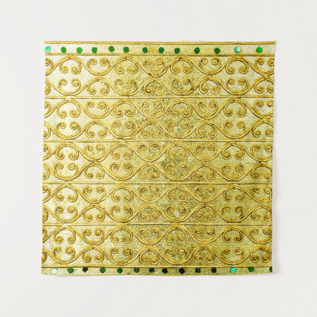 Nahtloses Gold Wandteppich (Vorderseite)