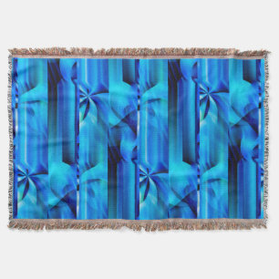 Nahtloses Grafikdesign - blau, schwarz I Decke