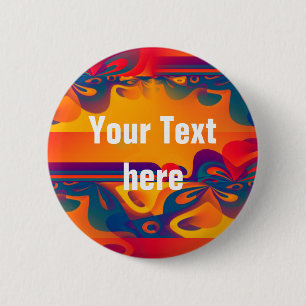 Nahtloses Grafikdesign - gelb rot I Button