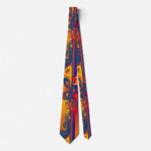 Nahtloses Grafikdesign - gelb rot I Krawatte