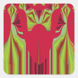 Nahtloses Hakuna Matata Design Quadratischer Aufkleber