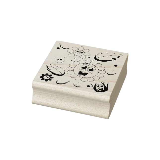Nahtloses Hintergrunddesign mit bunten Blume Gummistempel (Stempel)