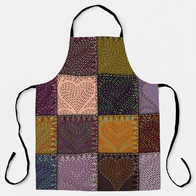 Nahtloses Hintergrundmuster. Das Patchwork mit mir Schürze (Vorderseite)