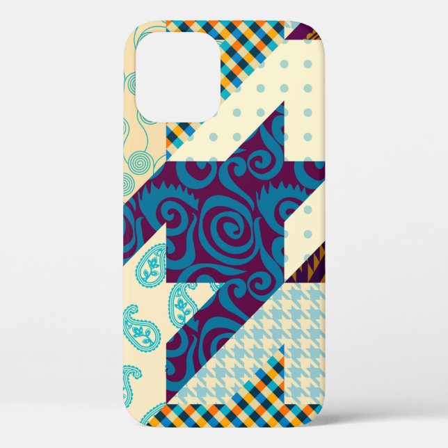 Nahtloses Hintergrundmuster. Patchwork-Muster. Vi Case-Mate iPhone Hülle (Rückseite)