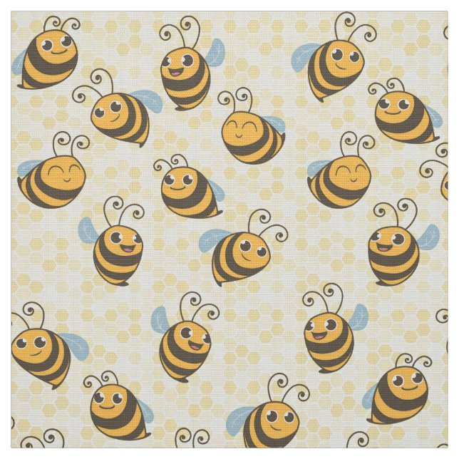 Nahtloses Honig-Bienen-Muster Stoff (Muster)