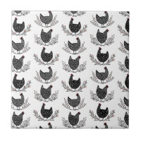 Nahtloses Hühnermuster