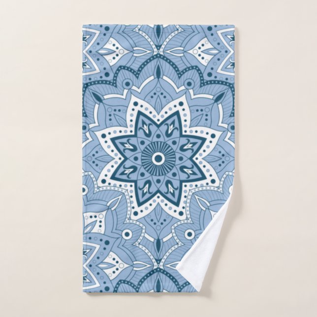 Nahtloses islamisches Blau Handtuch (Handtuch)
