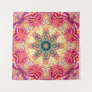 Nahtloses Kaleidoskop farbenfrohe Textur. Illustra Wandteppich
