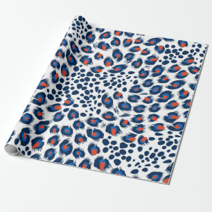 Nahtloses Leopardenfell-Muster. Vintage. Geschenkpapier