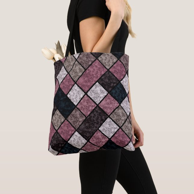 Nahtloses Marmorgranitsteinmuster Retro v Tasche (Von Nahem)