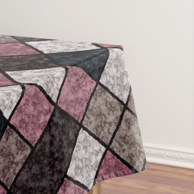 Nahtloses Marmorgranitsteinmuster Retro v Tischdecke (Beispiel)