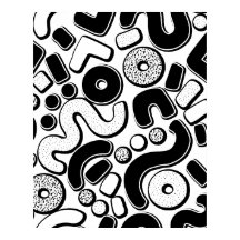 Nahtloses Memphis-Muster, minimales schwarzes Desi