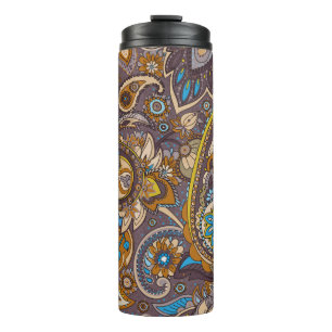 Nahtloses Muster auf der Grundlage traditioneller Thermosbecher