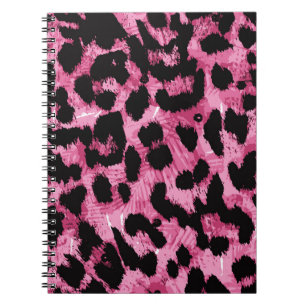 Nahtloses Muster aus Leopard Notizblock