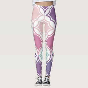 Nahtloses Muster aus pastellfarbenen geometrischen Leggings