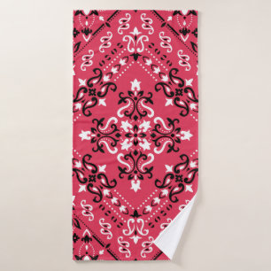 Nahtloses Muster basierend auf Zierpaisley Bandana Badehandtuch