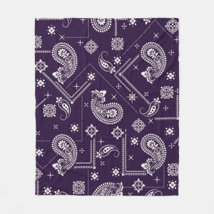 Nahtloses Muster basierend auf Zierpaisley Bandana Fleecedecke