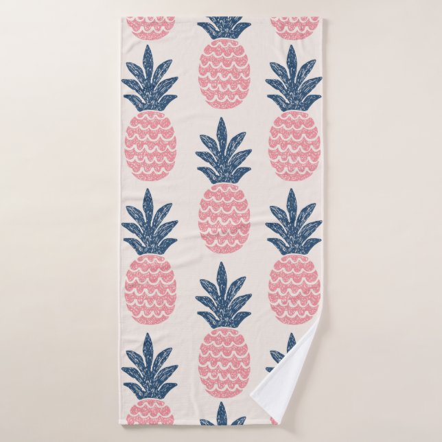 Nahtloses Muster bei Ananas Badehandtuch (Badehandtuch)