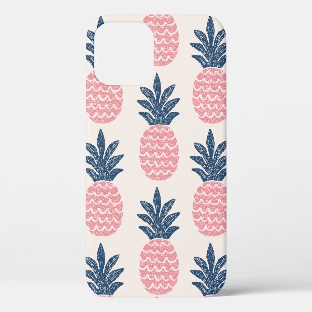 Nahtloses Muster bei Ananas Case-Mate iPhone Hülle (Rückseite)