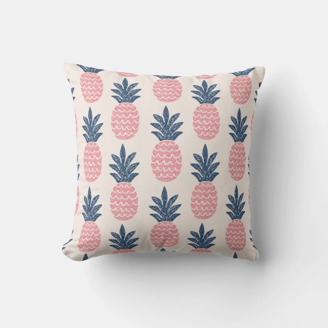Nahtloses Muster bei Ananas Kissen (Vorderseite)
