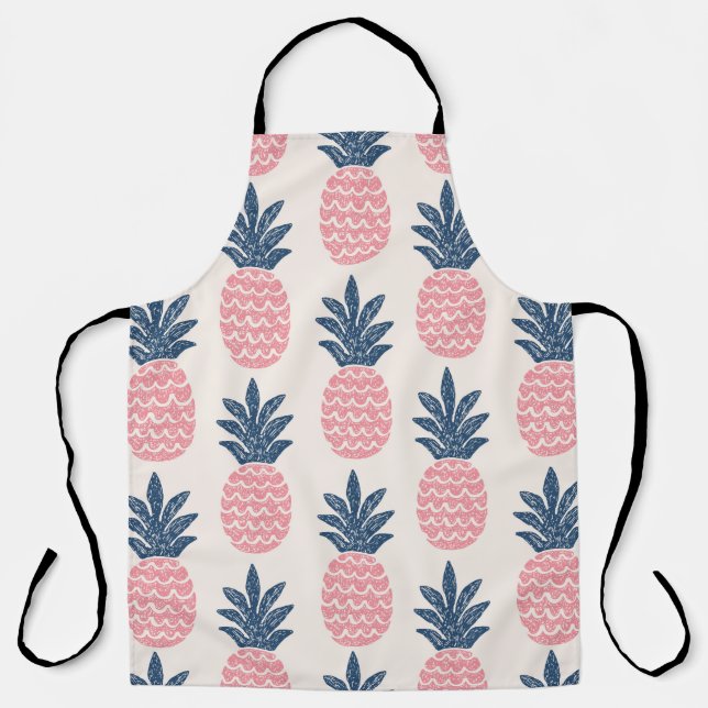 Nahtloses Muster bei Ananas Schürze (Vorderseite)