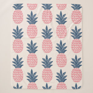 Nahtloses Muster bei Ananas Sherpadecke