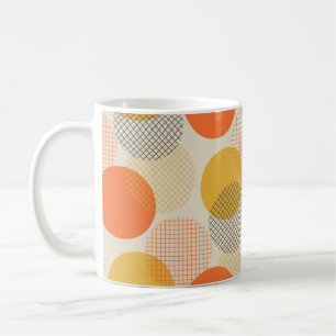 Nahtloses Muster des geometrischen Kreises Kaffeetasse