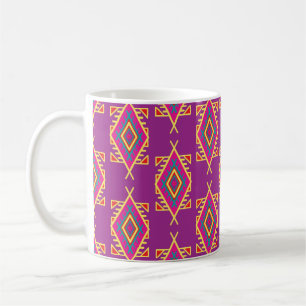Nahtloses Muster im bohischen Stil. Ethnische Orna Kaffeetasse