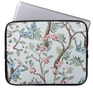 Nahtloses Muster im Chinoiserie-Stil mit Pionieren Laptopschutzhülle