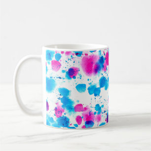 Nahtloses Muster im Grunge-Stil mit Flecken im Was Kaffeetasse