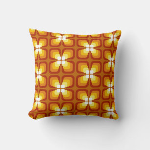 Nahtloses Muster mit abstrakten Blumenelementen un Kissen
