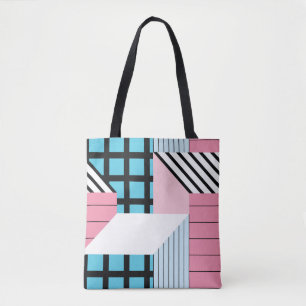 Nahtloses Muster mit abstrakten geometrischen Form Tasche