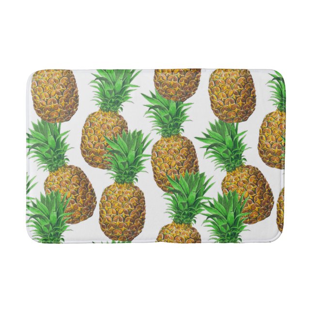 Nahtloses Muster mit Ananas Badematte (Vorderseite)